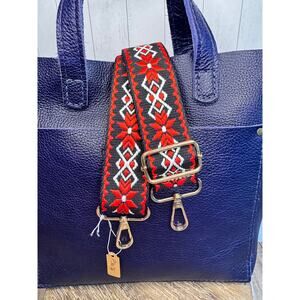 Crossbody Purse Green Gold White Striped Bag Strap Guitar Bag Strap NEW